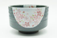 Hangetsu- Sakura Chawan, Japanese Matcha Bowl, EdoMatcha