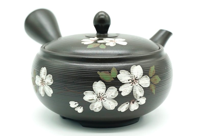 Fuyu Zakura Kyusu Winter Cherry Blossom Japanese Teapot EdoMatcha Sydney