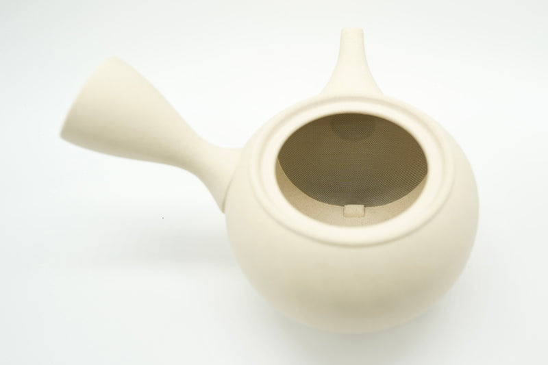 EdoMatcha Mochi Kyusu White Japanese Teapot Sydney