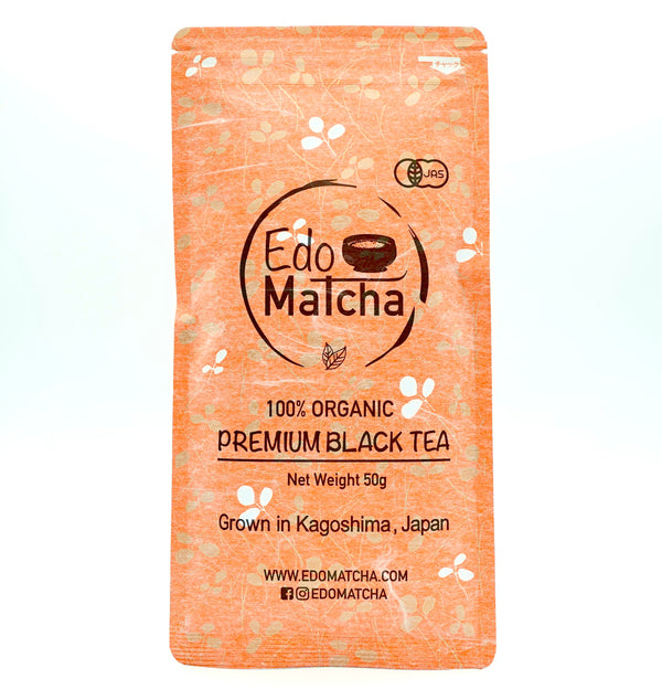 Organic Japanese Black Tea, 50g, Kagoshima, EdoMatcha