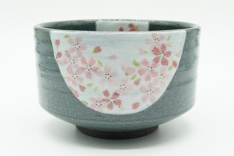 Hangetsu- Sakura Chawan, Japanese Matcha Bowl, EdoMatcha